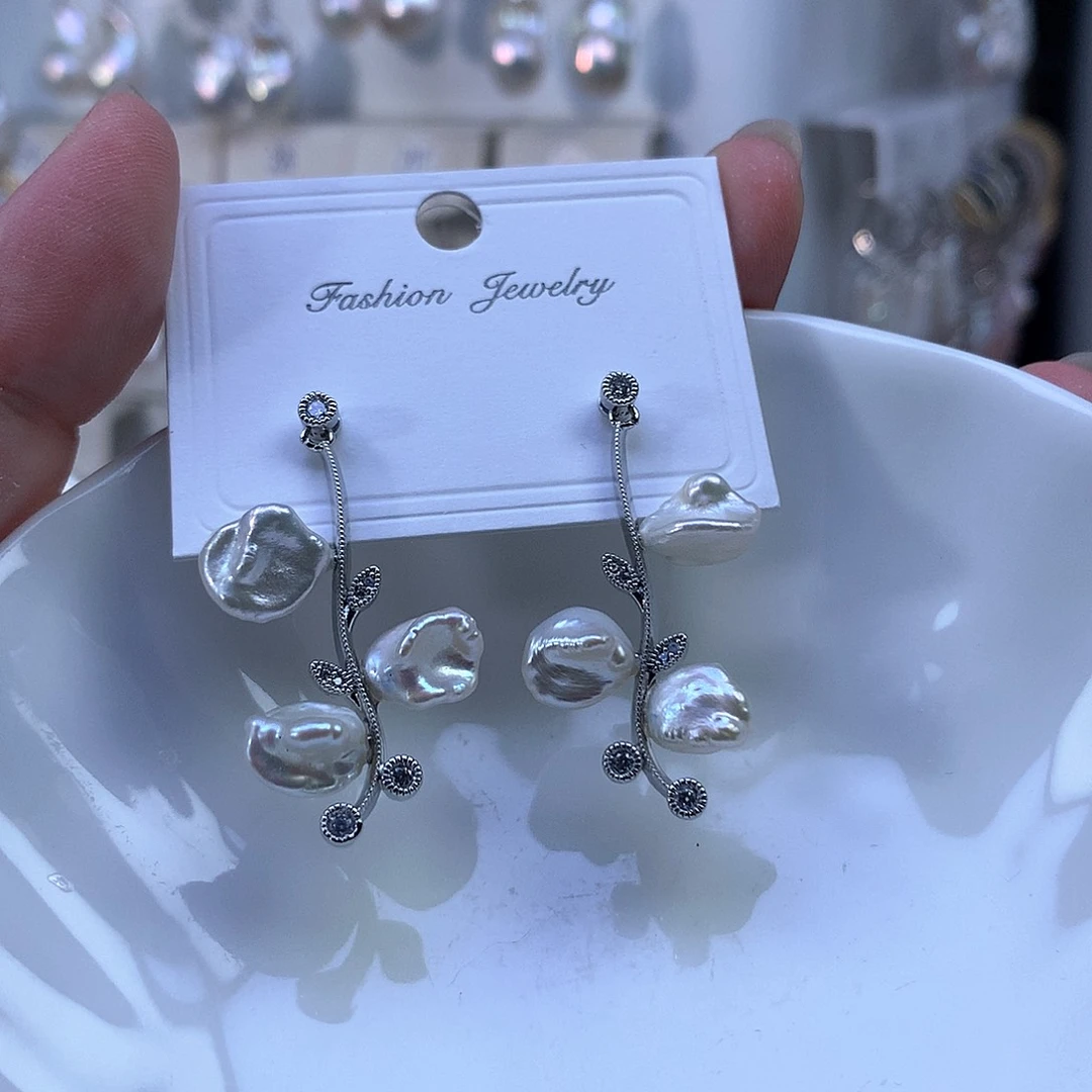 淡水珍珠耳饰合金特价3751