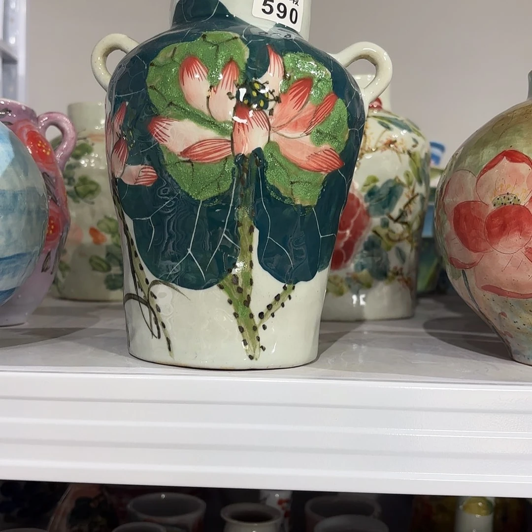 景德镇手绘高温釉下彩陶瓷茶具