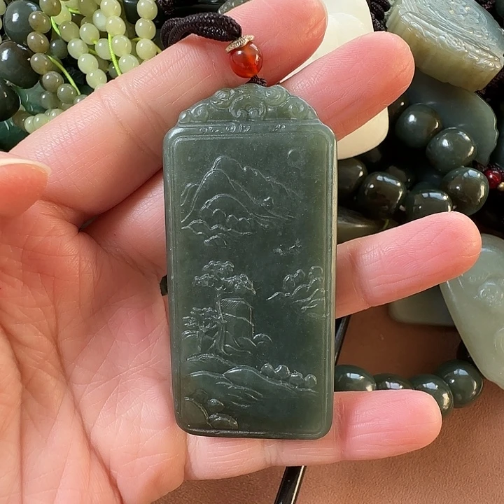 和田玉未镶嵌颈饰