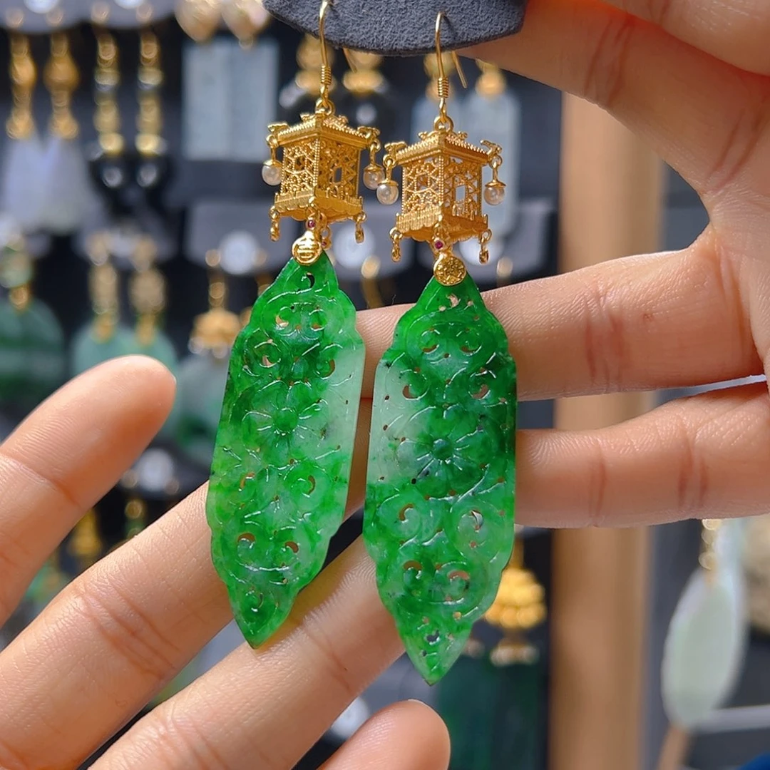 未镶嵌翡翠耳饰翡翠