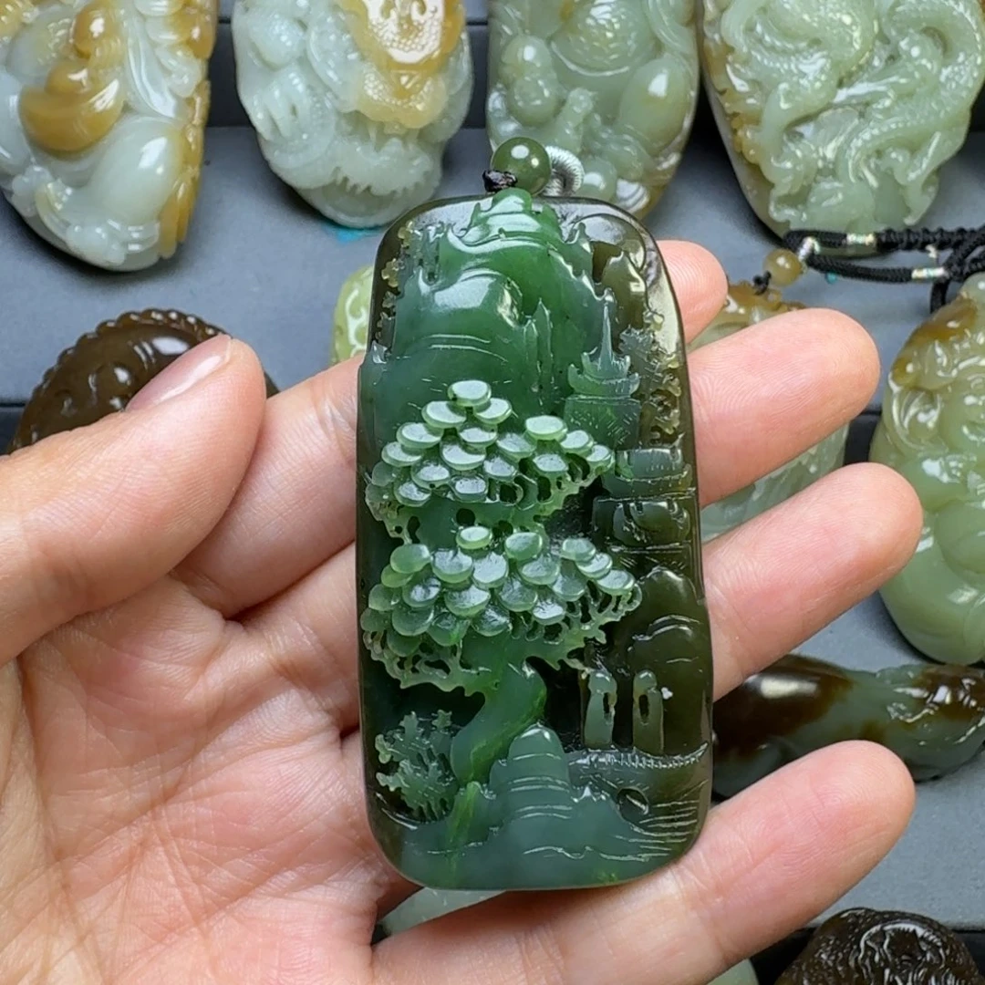 和田玉未镶嵌颈饰