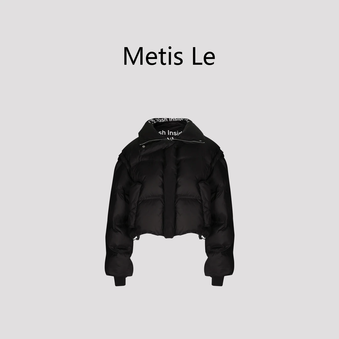 lele 冬季新品 短款潮流字母印花羽绒服可拆卸 QD021YRF