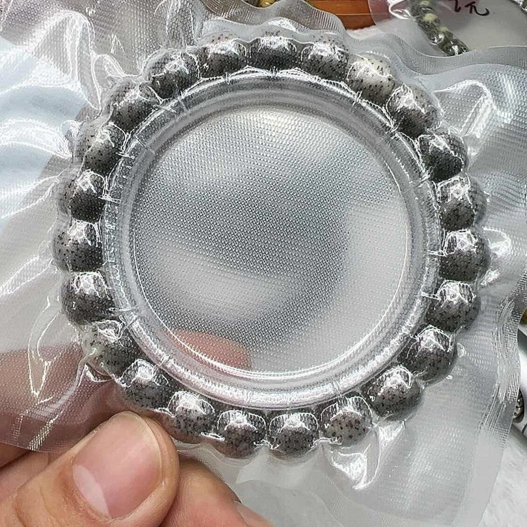 星月菩提手串8高端黑冰石玉星月菩提单圈10