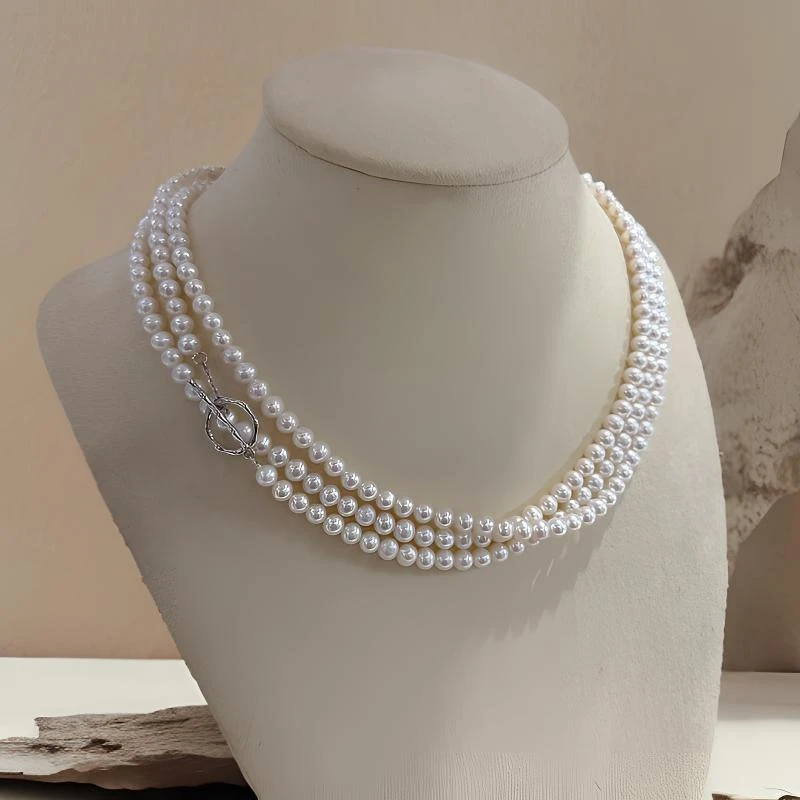 天然淡水珍珠项链毛衣链时尚精致baby珠长款诸暨源头高级感「珠宝」