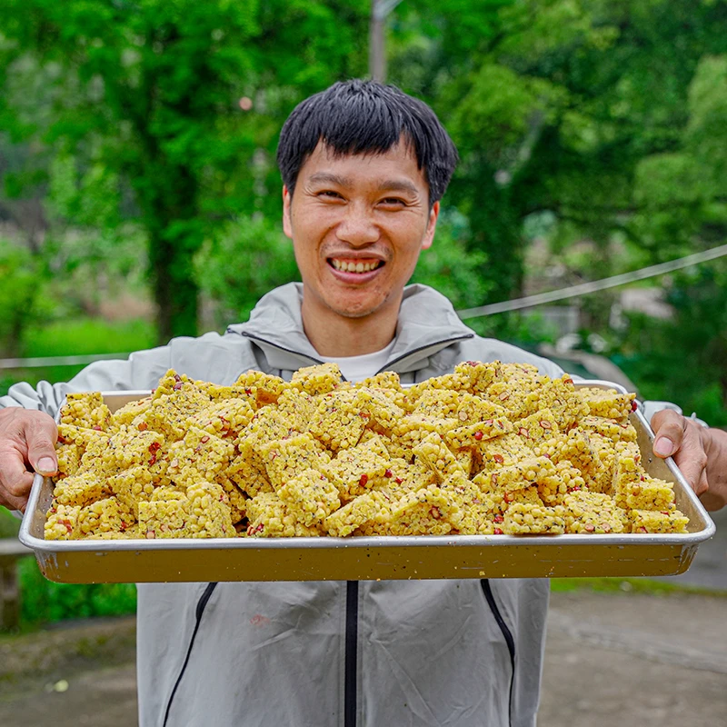 红糖玉米酥麦仁坚果酥温州特产500g手工传统糕点零食小吃