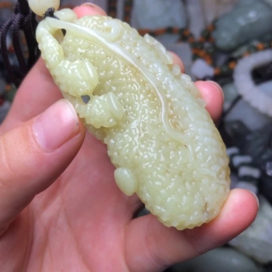 和田玉未镶嵌挂件