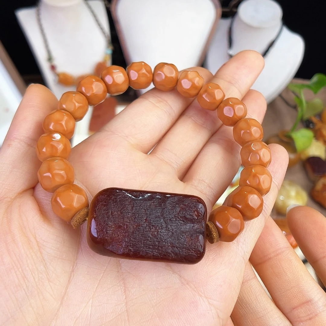 未镶嵌琥珀珠宝奇石丫*。