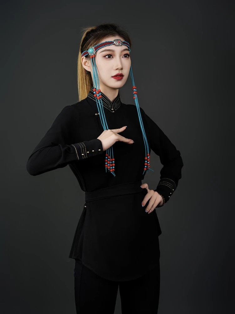 【多妮娅】蒙古服饰新款长袖女装打底高工艺气质百搭显瘦款