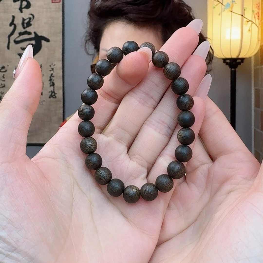 沉香手串用****7海南尖峰岭虫漏0.8