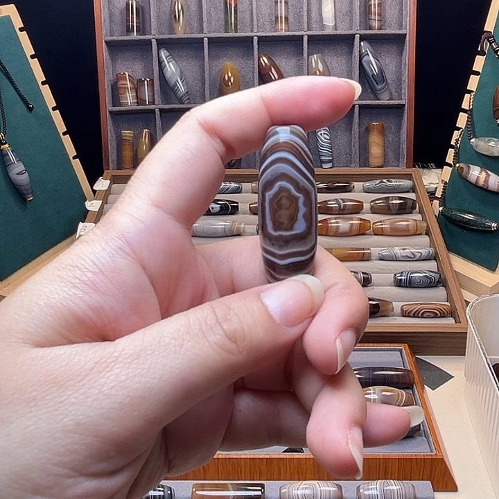 坑***咪玛瑙/玉髓合金颈饰