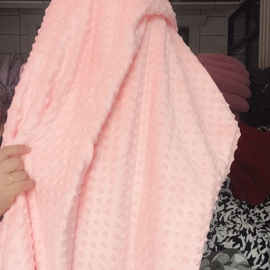 羊驼毛粉色豆豆被套220×240