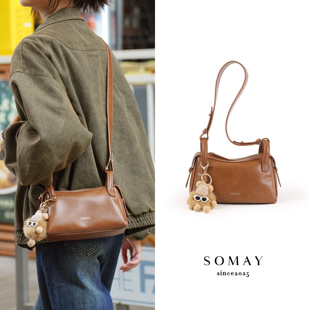 波士顿包包女款爆款2025新款百搭气质单肩斜挎包出门万能小包女包