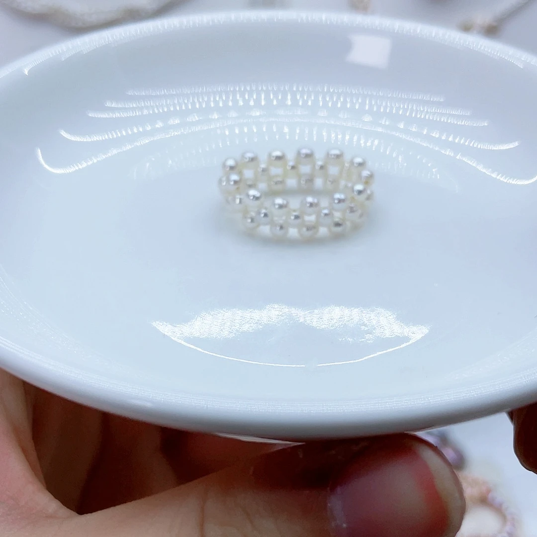 未镶嵌戒指淡水珍珠