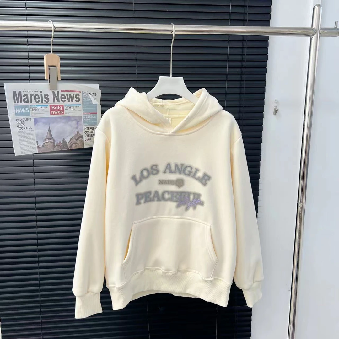 【米果妈】儿童2025冬季新款时尚加绒连帽卫衣B5184