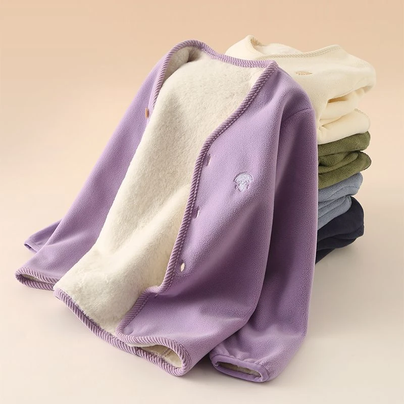 【品牌订单那】儿童摇粒绒加厚外套保暖内胆抓绒开衫1301