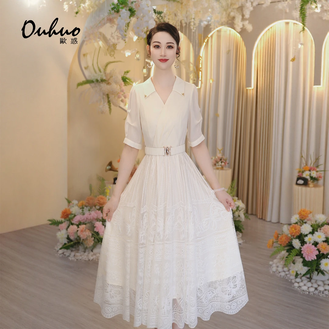 【木木定制】2025年夏季轻奢优雅通勤显瘦气质连衣裙OHDRI07063