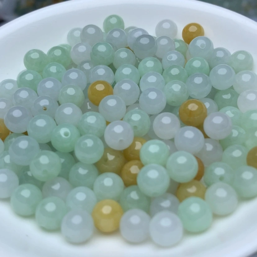 【闪购商品】翡翠手链未镶嵌卡7.3冰三彩10个