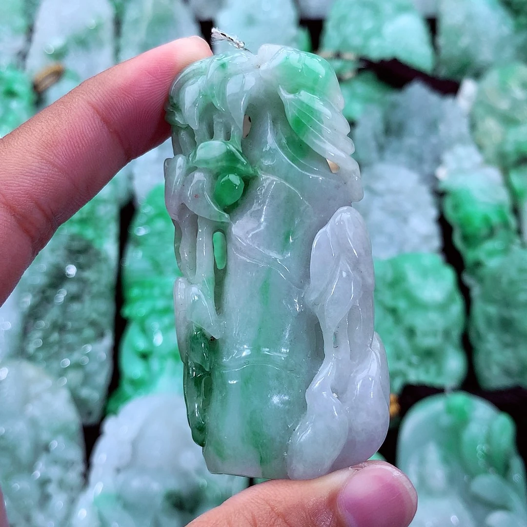 翡翠未镶嵌吊坠(不含链)