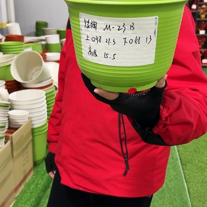 正品矮陶口21高15.5米色8只带托