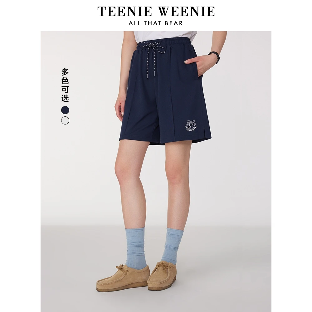 TeenieWeenie小熊女卫裤25运动休闲活力松紧时髦短裤TTTM252505T