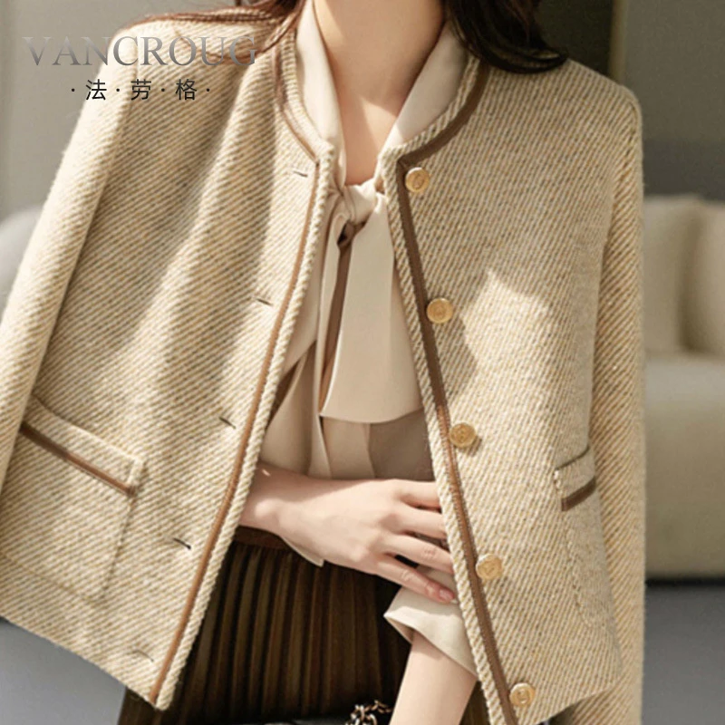 法劳格小香风短外套女2025春秋新款欧货气质减龄洋气女装高级感短