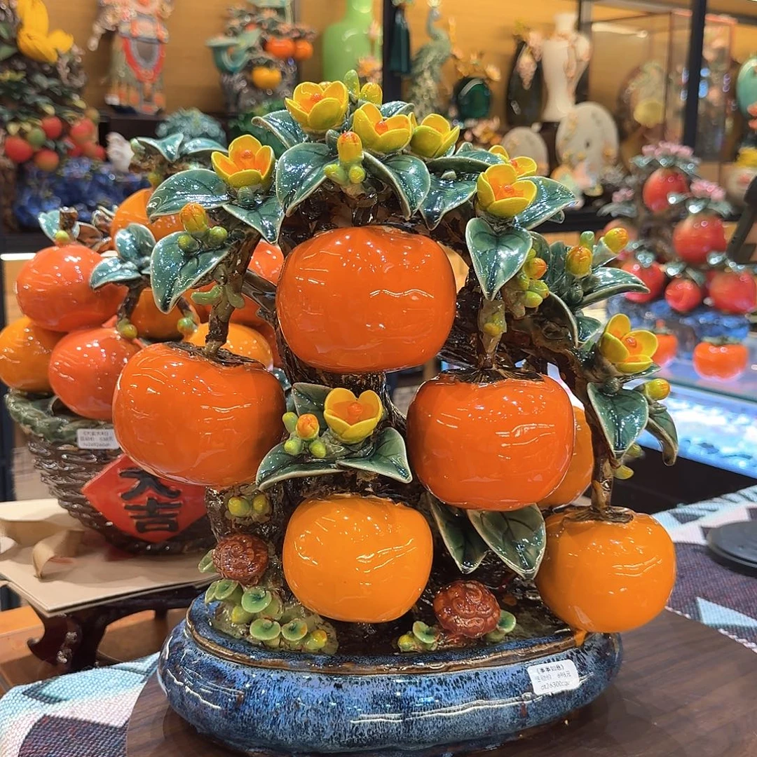 陶瓷事事如意盆37厘米高度