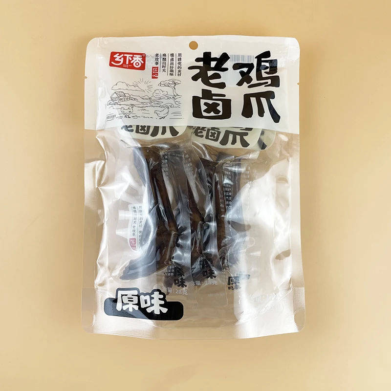 乡下香老卤鸡爪原味112g休闲卤味开袋即食追剧解馋下酒菜小吃零食