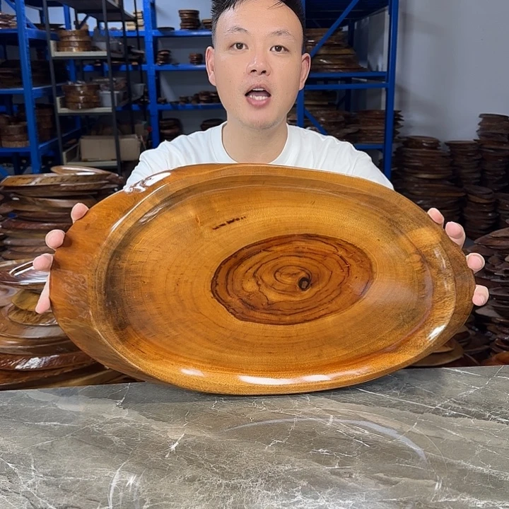 香樟木整块实木茶盘47.5*26.5