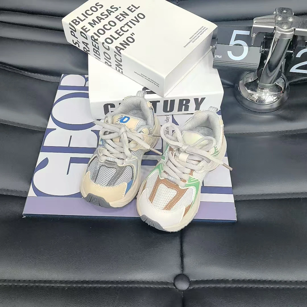 【双网/透网 】儿童高品质（贴片底）运动老爹鞋 3017