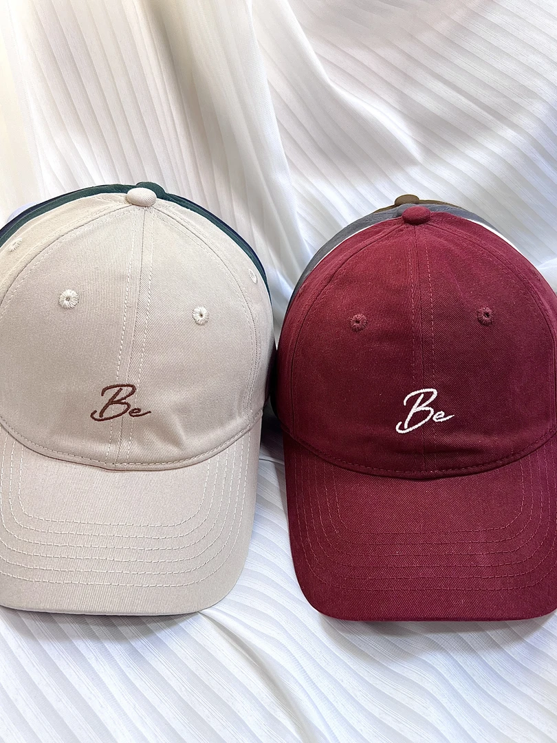 大头围专属B 刺绣帽子简约风男女同款棒球帽鸭舌帽