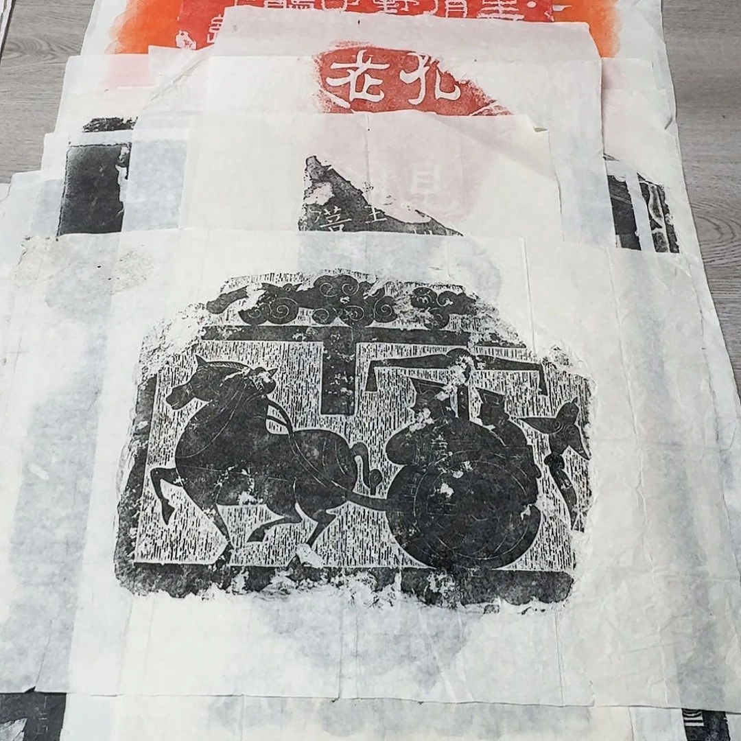 拓片用纸其他车马出行图