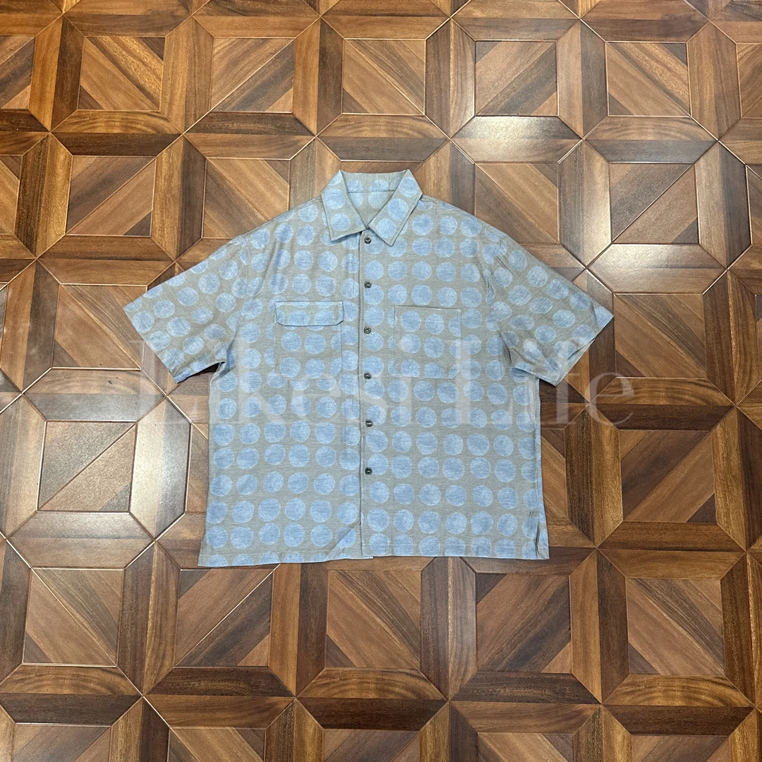 LIKESI&李克斯“波点”25夏季复古老钱风衬衫时尚简约松弛短袖6291#