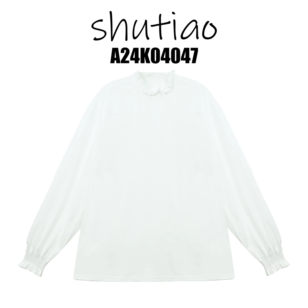 【SHUTIAO】2024秋冬：新款小众设计款T恤A24K04047