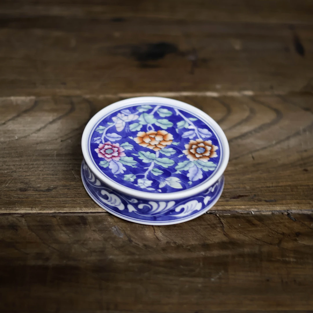 纳兰 蓝地牡丹-卓君-盖置零配件（卓君S0153）