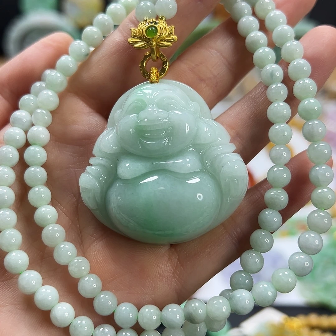 翡翠未镶嵌颈饰吊坠