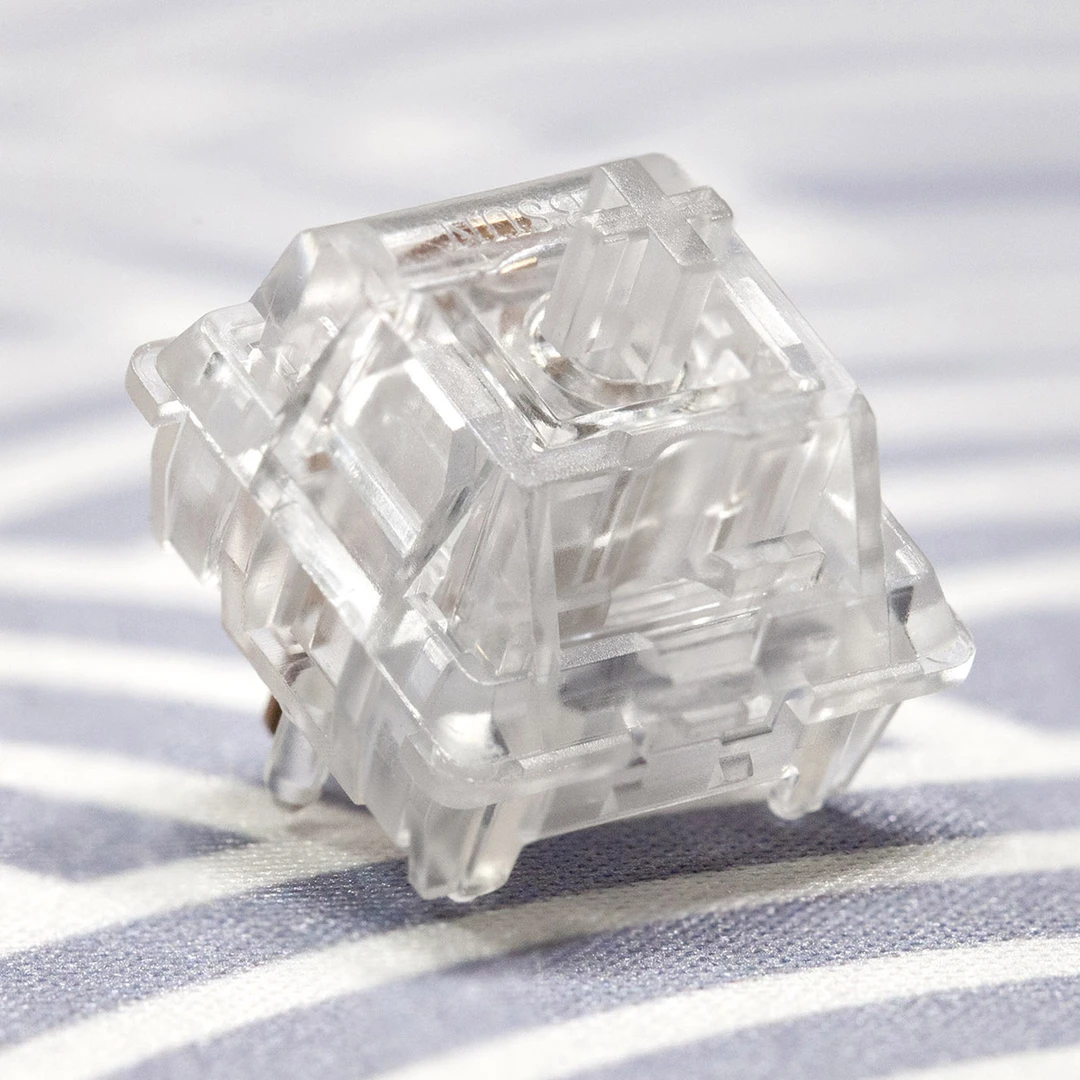 Bsun旭华透净轴全透明外壳段落手感55g适配客制化机械键盘PCPA66