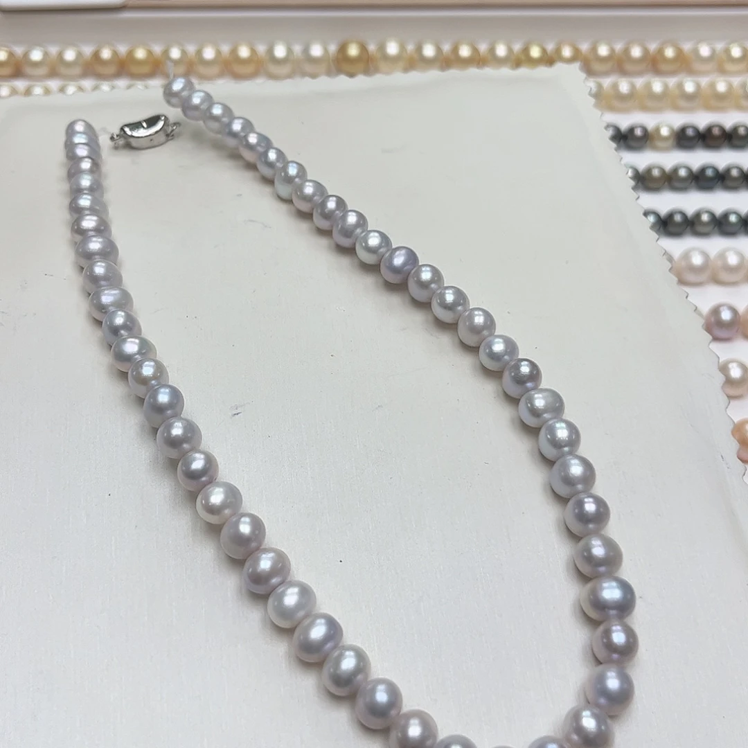 淡水珍珠颈饰未镶嵌7-9内 无核