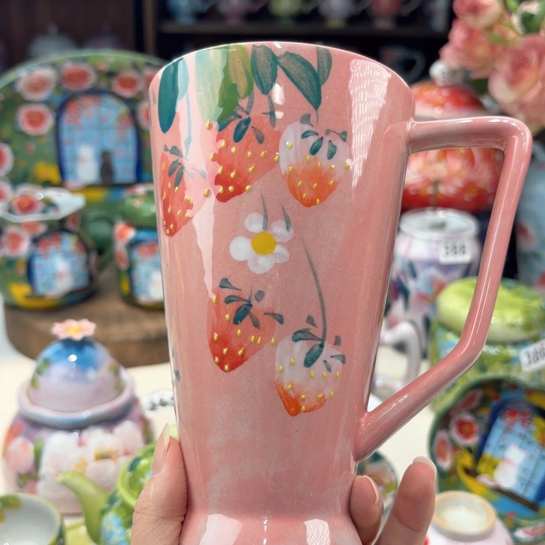 景德镇手绘高温釉下彩陶瓷茶具