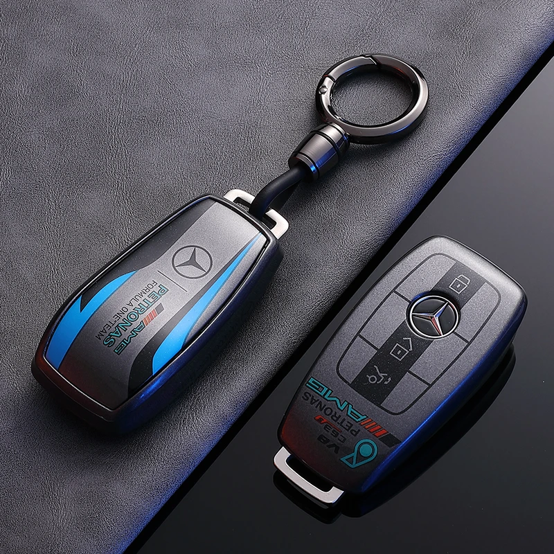 奔驰e300l钥匙套glc300l壳c260l扣glb220包gla200l车a180l威霆V级