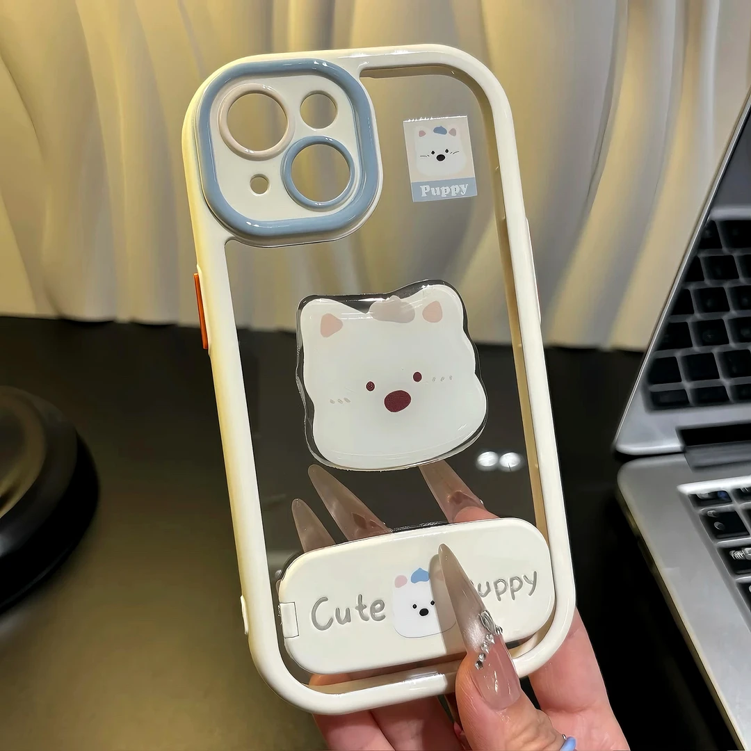 立体西高地适用苹果16pro手机壳iPhone15女14套华为vivo小米oppo