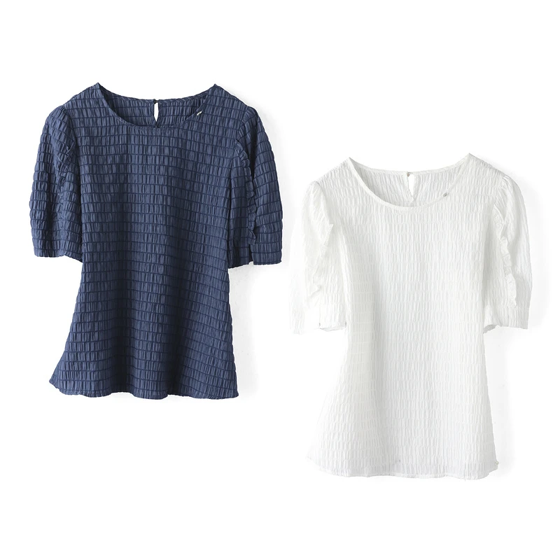 350643【韩系列】小清新修身雪纺衬衫322X2255