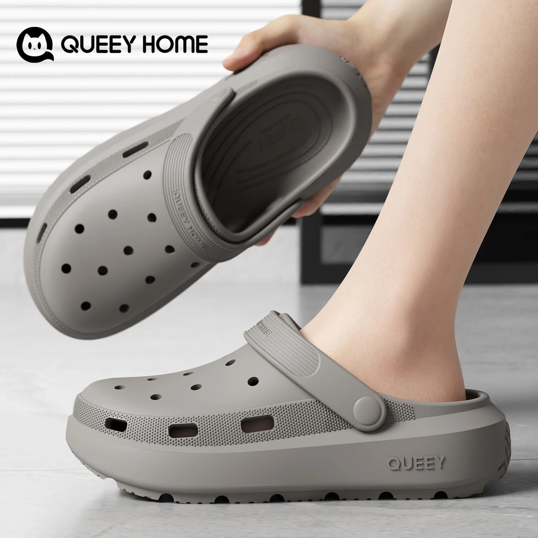 趣艺家官方店™夏季男款运动潮流洞洞鞋沙滩露营外穿时尚凉拖鞋EVA