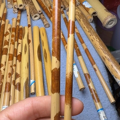 欧***～精美湘妃竹一个起拍
