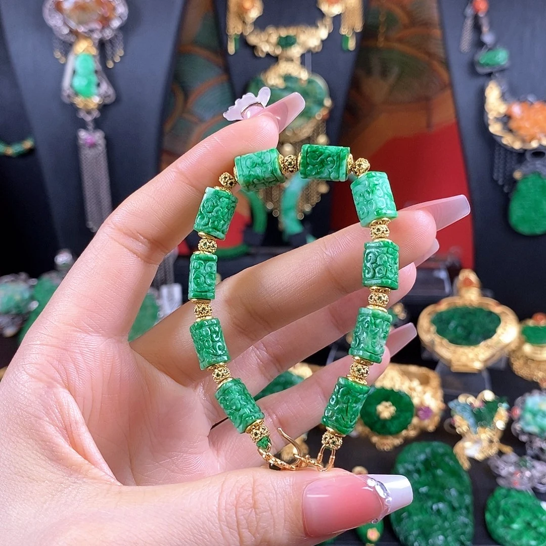 翡翠未镶嵌手链手链