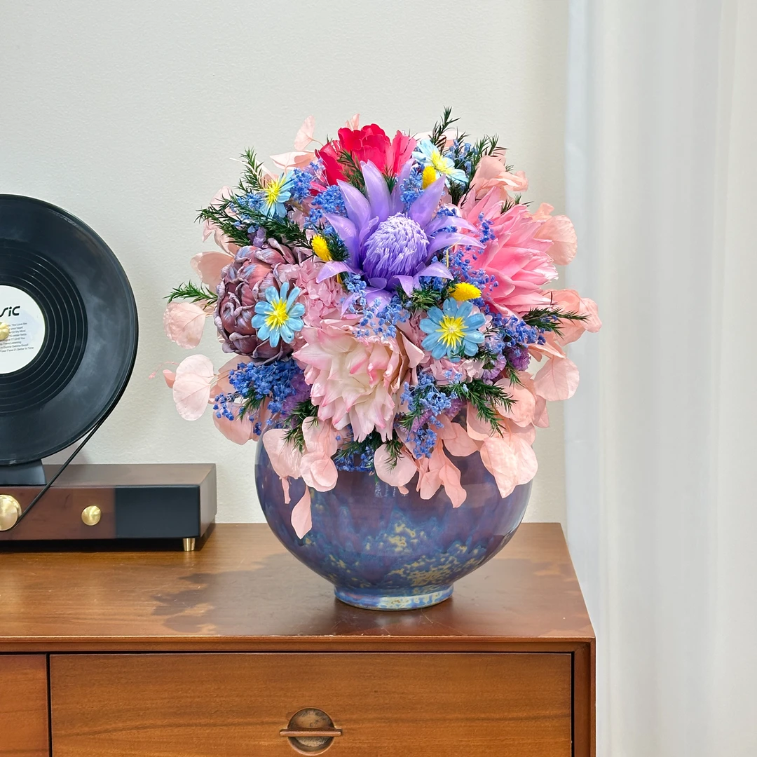 【多面观花束花材专属链接】圆形餐桌花粉色