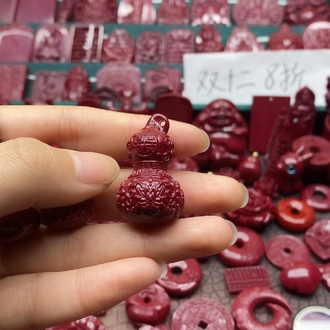 天然辰砂朱砂吊坠