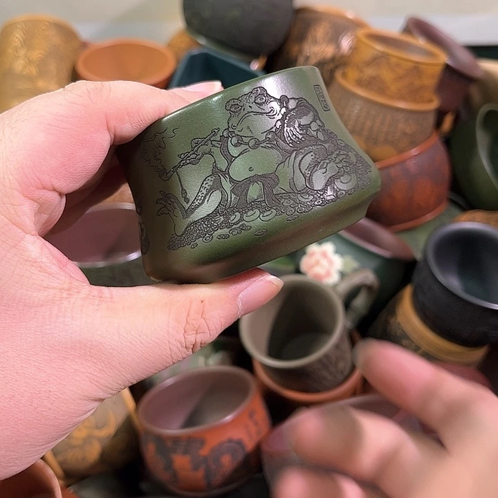 茶杯紫砂全手工紫砂主任杯