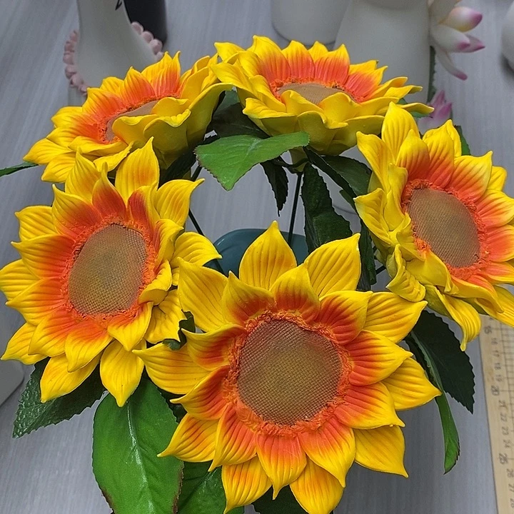 陶瓷陶瓷材料5朵组合