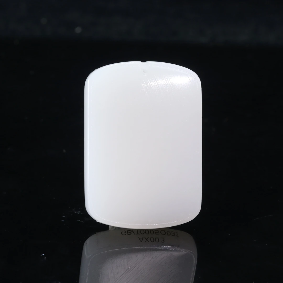 15和田玉羊脂白无事牌/600153上海嘉禾拍卖