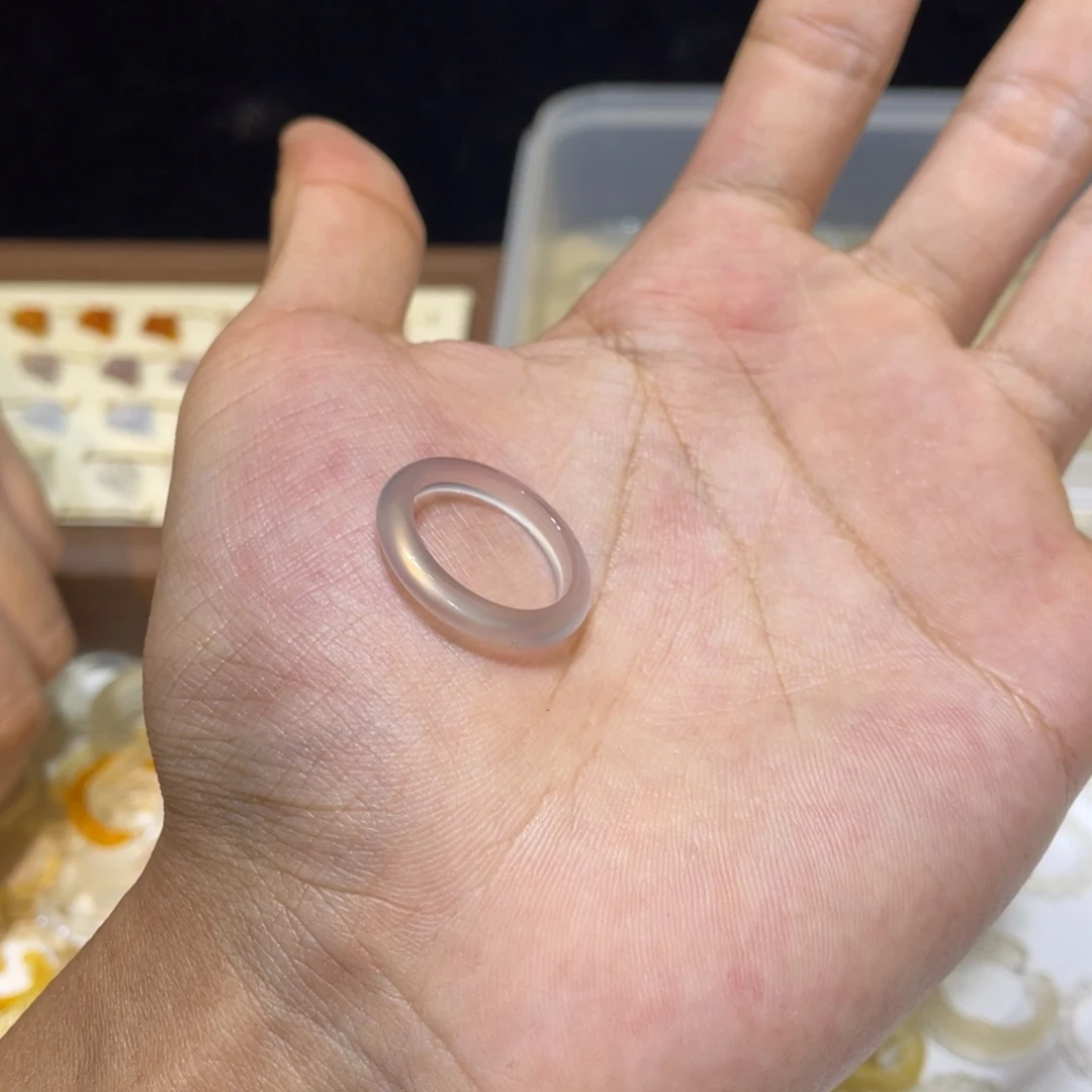 玛瑙/玉髓未镶嵌戒指34号港16